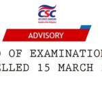 Refund of Examination Fee for the Cancelled 15 March 2020 CSE-PPT
